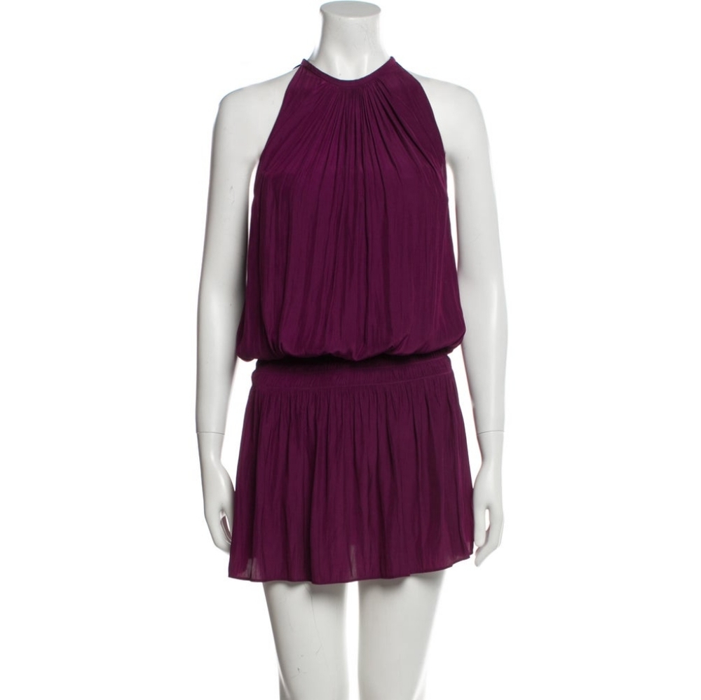 Ramy Brook Drop Waist Dress.  Plum. Size Large